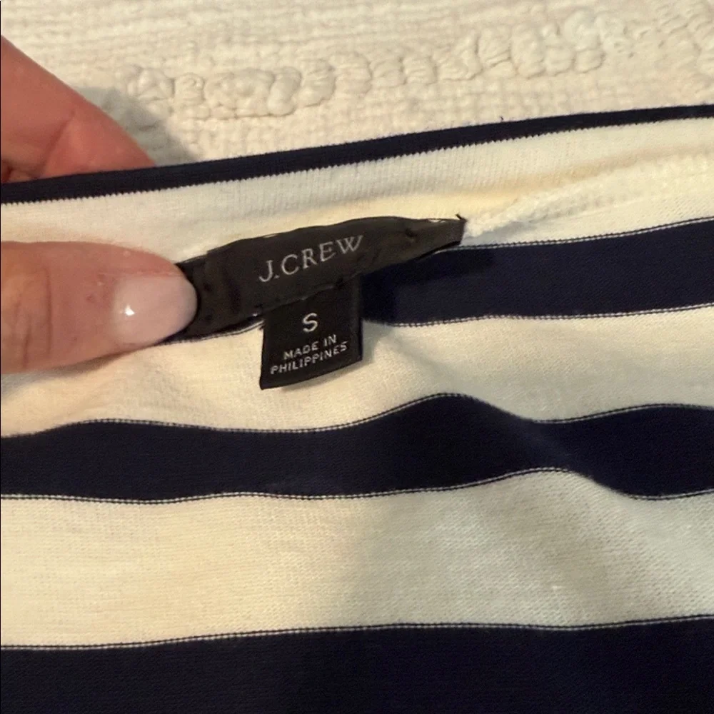 J. Crew Navy and White Striped Maxi Dress - Picture 3 of 4